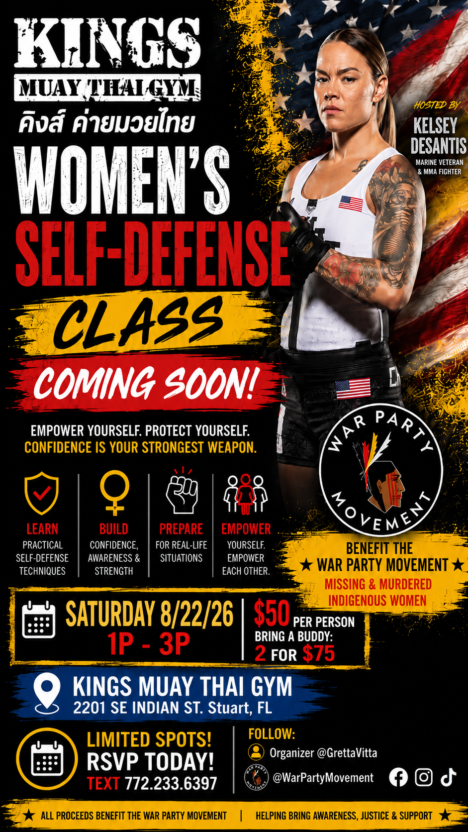 Woman’s Self-Defense Class 2 People for $75