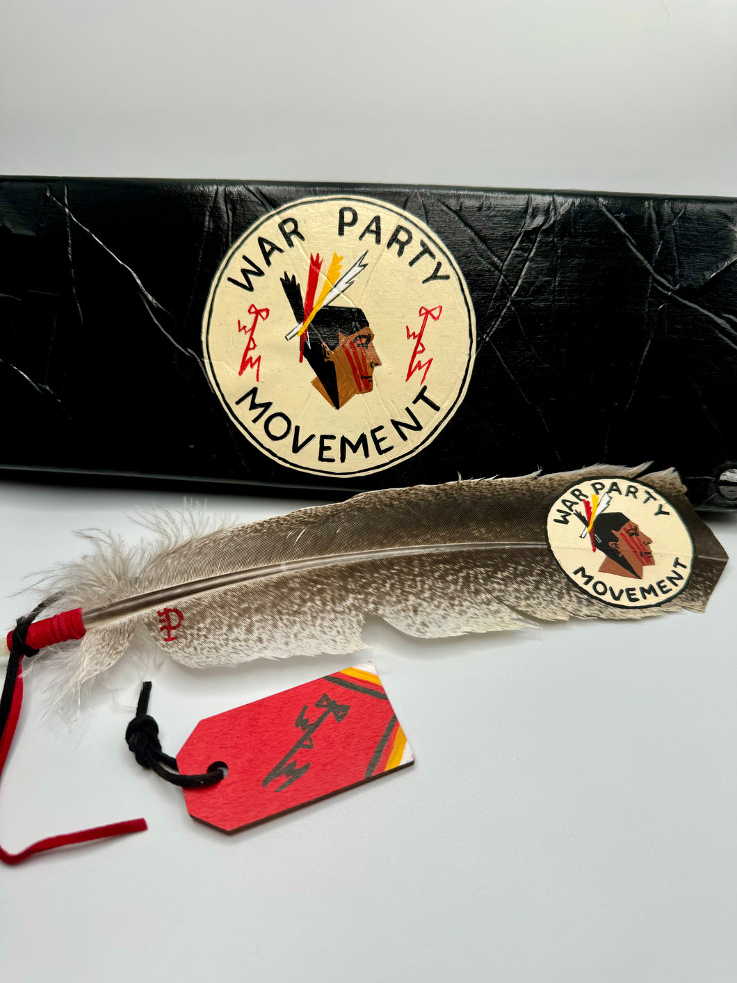 War Party Movement Hand Painted Feather