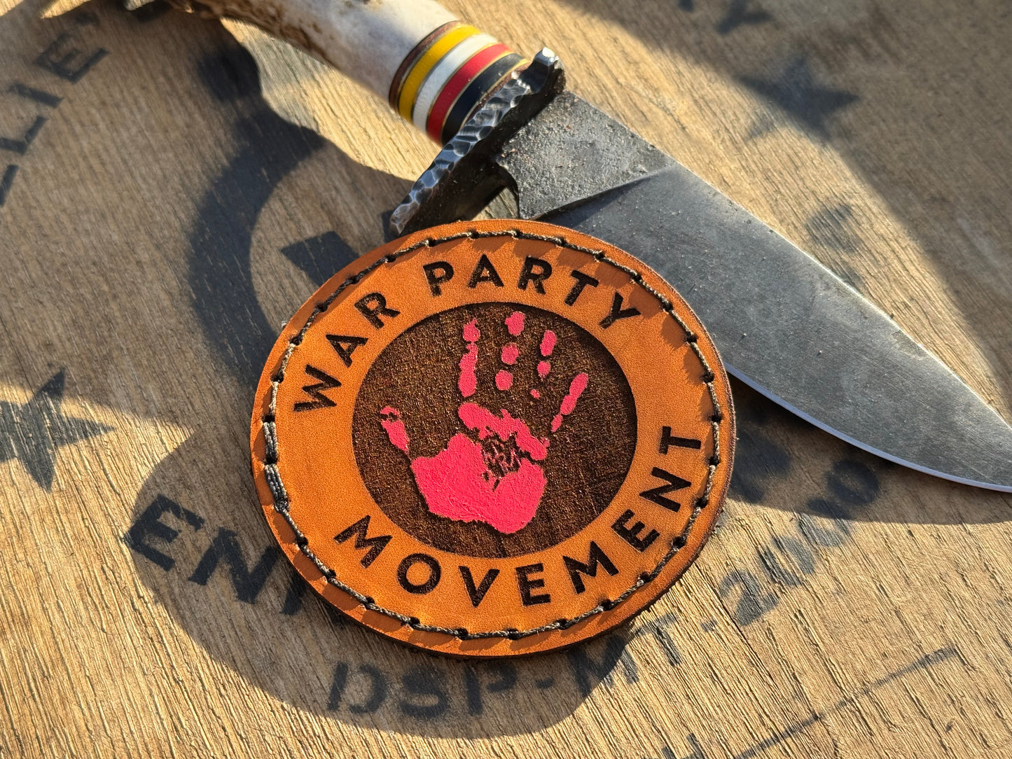 War Party Movement MMIW Leather Patch