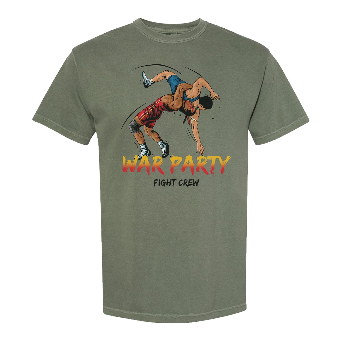 War Party Fight Crew Vol. 2 — “Throwback Warrior” Heavyweight Tee