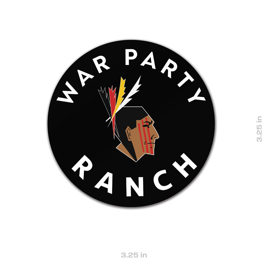 War Party Ranch Sticker